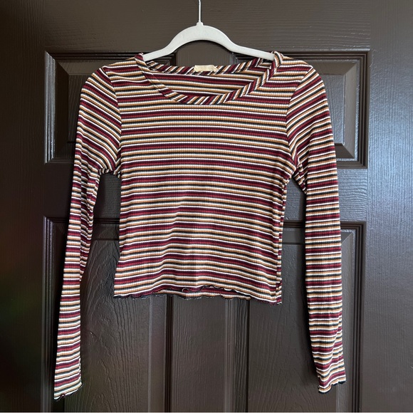 Olivia Rae Tops - Olivia Rae Multicolor Striped Long Sleeve Top